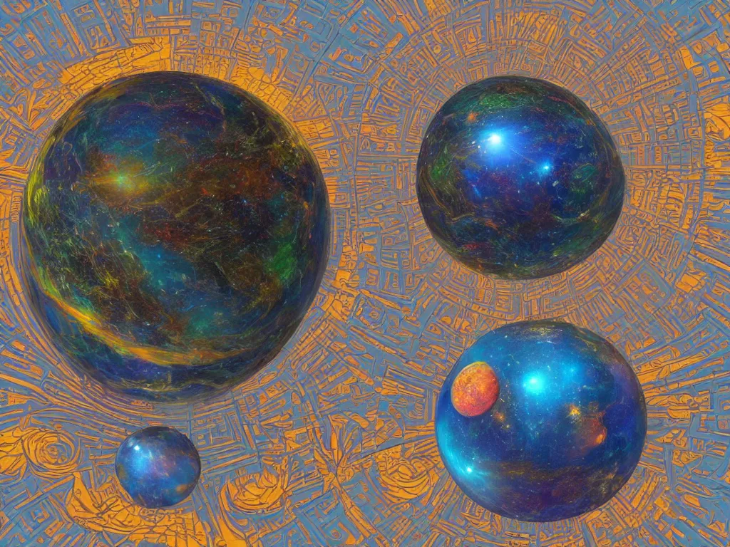 Image similar to 3 d render, sunlight study, the universe is a spheroid region 7 0 5 meters in diameter, art nouveau, by juan bautista de espinosa and ( ( ( ( ( lisa frank ) ) ) ) ), 8 k, sharp focus, octane render