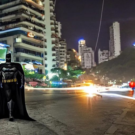 Image similar to batman in rio de janeiro