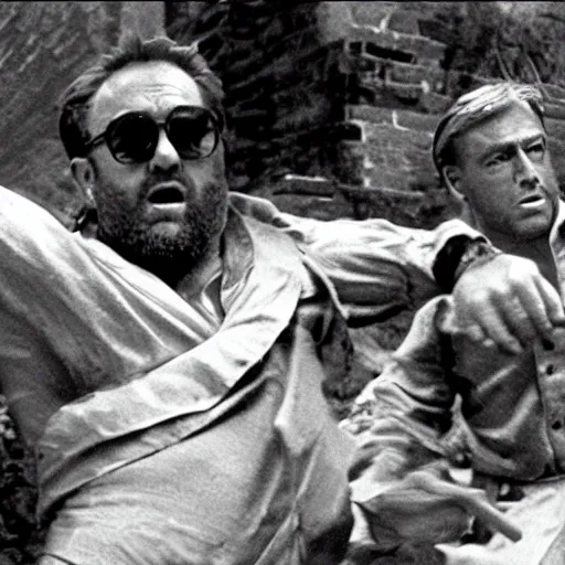 Image similar to Tech, and NFT bros running SD into the ground in the style of Sergio Leone