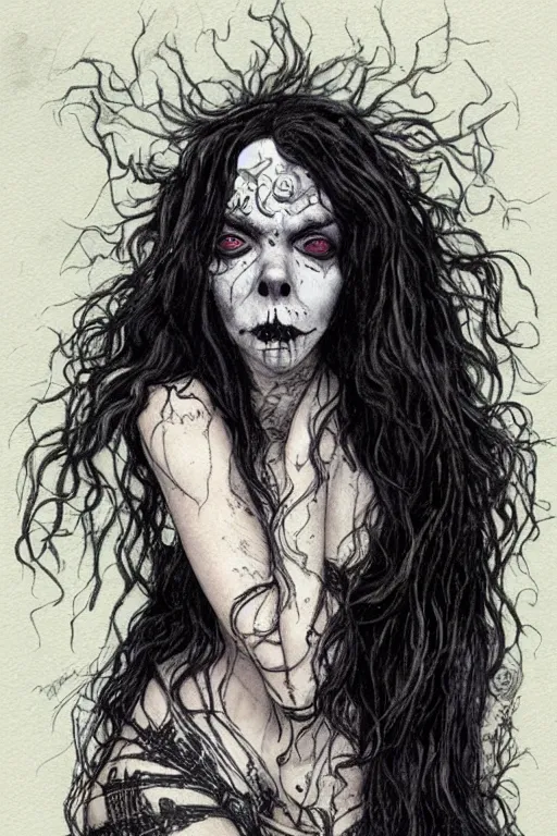 Image similar to full body portrait of anya taylor joy as death from sandman, by jean baptiste monge