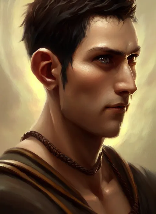 Image similar to a _ fantasy _ style _ portrait _ painting _ of light brown argentinian male short black hair defined chiseled facial features face big ears, rpg dnd oil _ painting _ unreal _ 5 _ daz. _ rpg _ portrait _ extremely _ detailed _ artgerm _ greg _ rutkowski _ greg