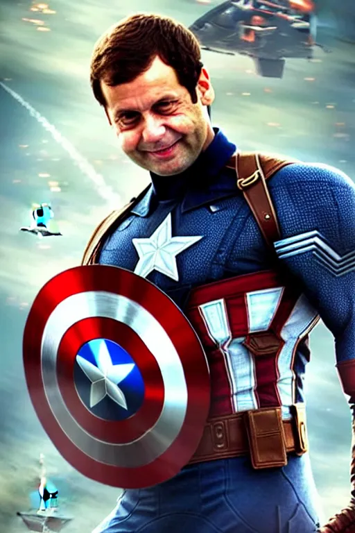 Image similar to Rahul Gandhi as Captain America , Captain America costume, Rahul Gandhi hairstyle, Captain America body type, Rahul Gandhi Face, calm, cute, portrait, baby figure, highly detailed, digital painting, artstation, concept art, smooth, sharp focus, illustration, cinematic lighting, art by artgerm and greg rutkowski and alphonse mucha