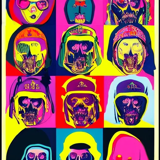 Prompt: taliban punk and rock and roll. pop art style images. symmetrical anatomy. perfect shapes. without duplication of images. digital painting. confident posse. concept art. beautiful detailed. artstation. by mel ramos and peter blake and ed ruscha and peter max and takashi murakami