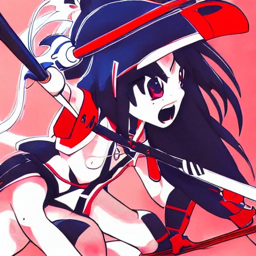 Image similar to perfectly drawn Ryuko Matoi by Yoh Yoshinari