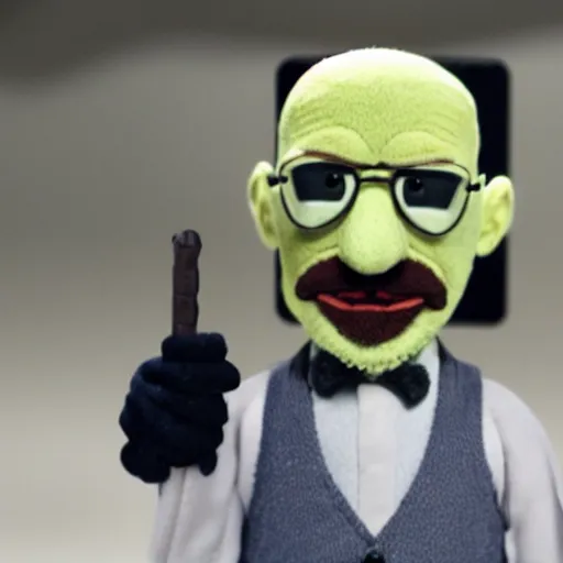 Image similar to walter white as a muppet