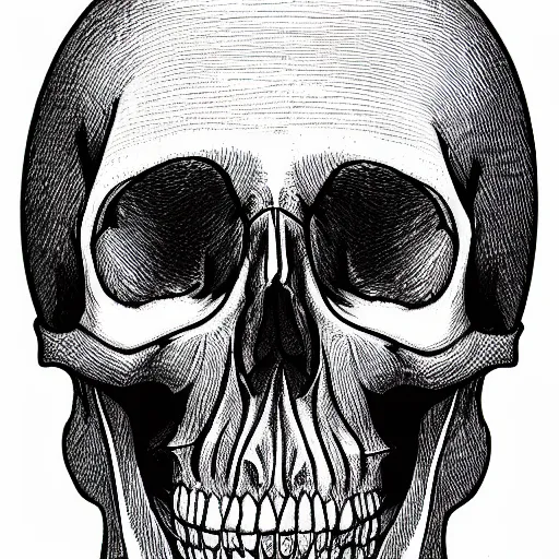 Human Skull with Brain Vector Gráfico por Epic.Graphic · Creative Fabrica