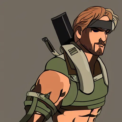 Prompt: Serpent as Solid Snake