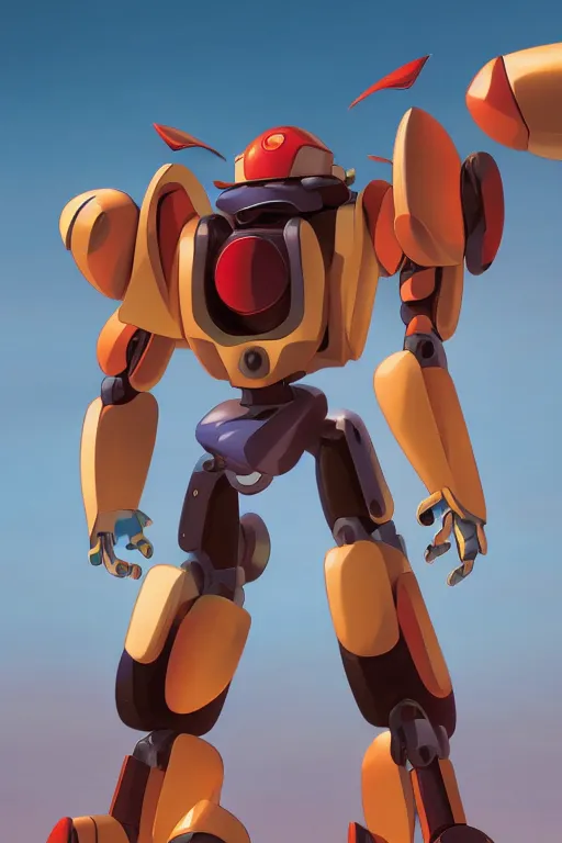 Image similar to metabots medabots medarotto medarot robot minimalist comics, behance hd by jesper ejsing, by rhads, makoto shinkai and lois van baarle, ilya kuvshinov, rossdraws global illumination ray tracing hdr radiating a glowing aura