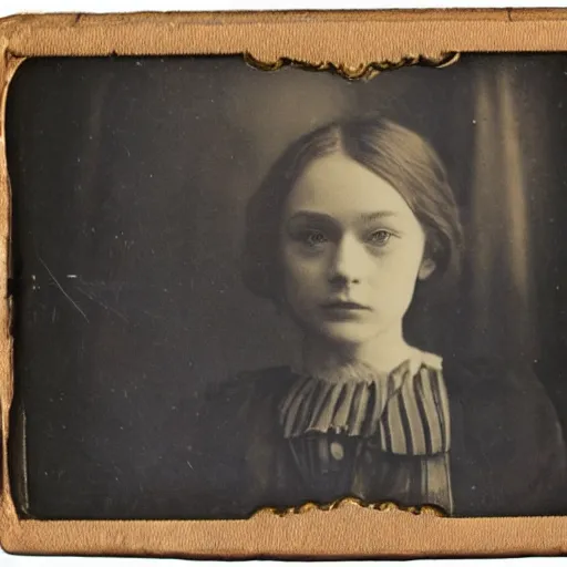 Prompt: daguerreotype ambrotype of sadie sink's father in dirty suit, highly detailed,