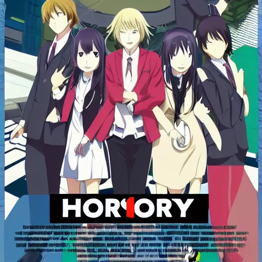 Prompt: Horimiya anime poster