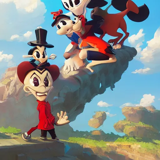 Image similar to hero world animaniacs, behance hd by jesper ejsing, by rhads, makoto shinkai and lois van baarle, ilya kuvshinov, rossdraws global illumination