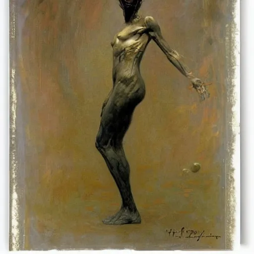 Image similar to alien by ilya repin