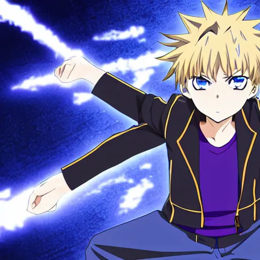 Prompt: an anime boy with ice powers from Zatch Bell, anime key visual, official media, 8k, detailed