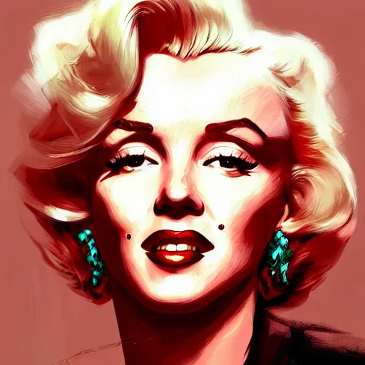 Image similar to Marilyn Monroe portrait, hyperrealism, no blur, 4k resolution, ultra detailed, style of Anton Fadeev, Ivan Shishkin, John Berkey