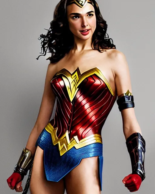 Image similar to Gal Gadot as a beautiful Chimpanzee dressed as Wonder Woman. Hyperreal, Trending on Artstation photography in the style of Mario Testino