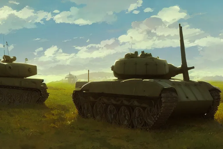 Prompt: church combined with a tank. in an open field. key visual, conceptart, ambient lighting, highly detailed, digital painting, artstation, concept art, sharp focus, by makoto shinkai and akihiko yoshida and greg manchess