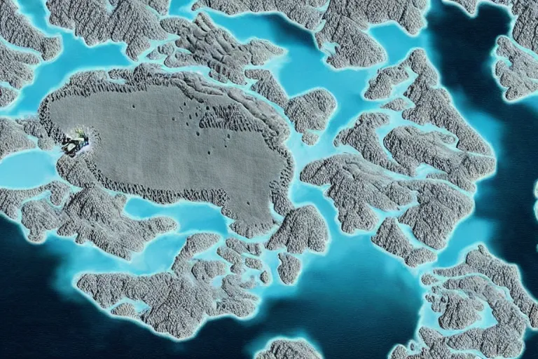 Image similar to advanced atlantean civilization underneath antarctica