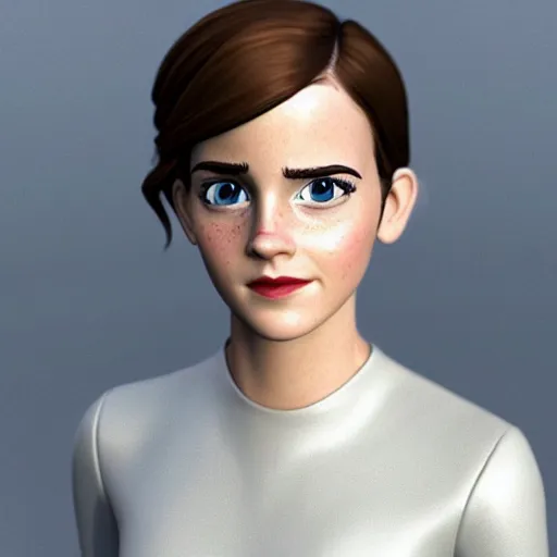 Image similar to A photo of an upcoming Pixar movie about emma watson, rendered in Unreal Engine, 8K concept art, detailed, cohesive, mixed media, volumetric lighting, ambient occlusion, 8K 3D, shot on Kodak Ektar, award winning photography