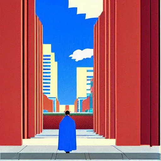 Image similar to a portal to a different dimension digital art by hiroshi nagai