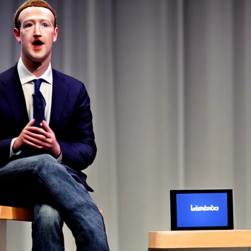 Prompt: mark zuckerberg charging on his charging pad