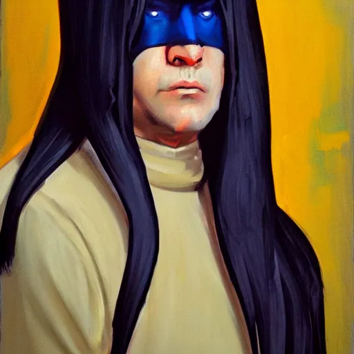 Image similar to greg manchess portrait painting of cousin itt from addams family as overwatch character, medium shot, asymmetrical, profile picture, organic painting, sunny day, matte painting, bold shapes, hard edges, street art, trending on artstation, by huang guangjian and gil elvgren and brom