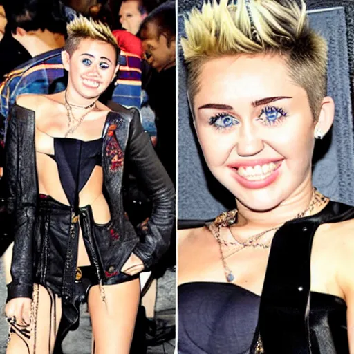 Image similar to miley cyrus in 2013 during the bangerz era, fully clothed, in the style of the animated series home movies,