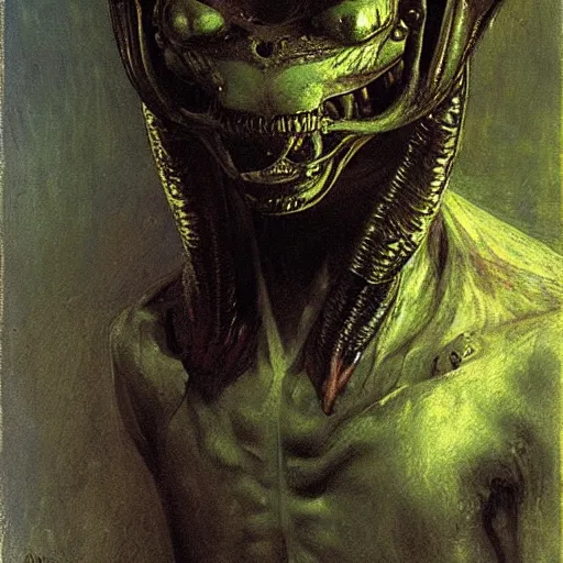 Image similar to alien by ilya repin