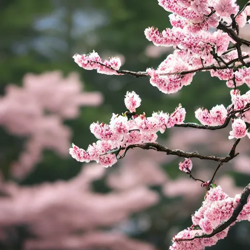 Prompt: photo of a blossoming sakura bonsai, beautiful, bokeh, cinematic, high detail,