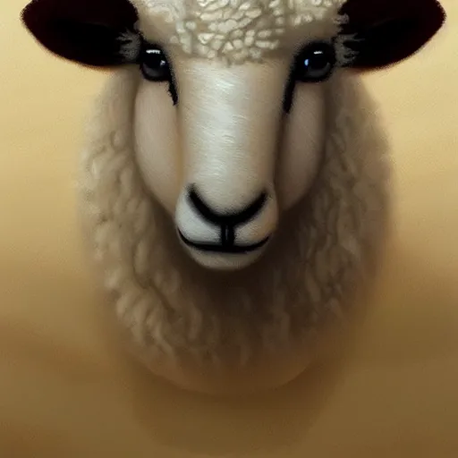 Image similar to sheep, furry art, furaffinity, extremely detailed, digital painting, artstation, concept art, smooth, sharp focus, illustration, trending