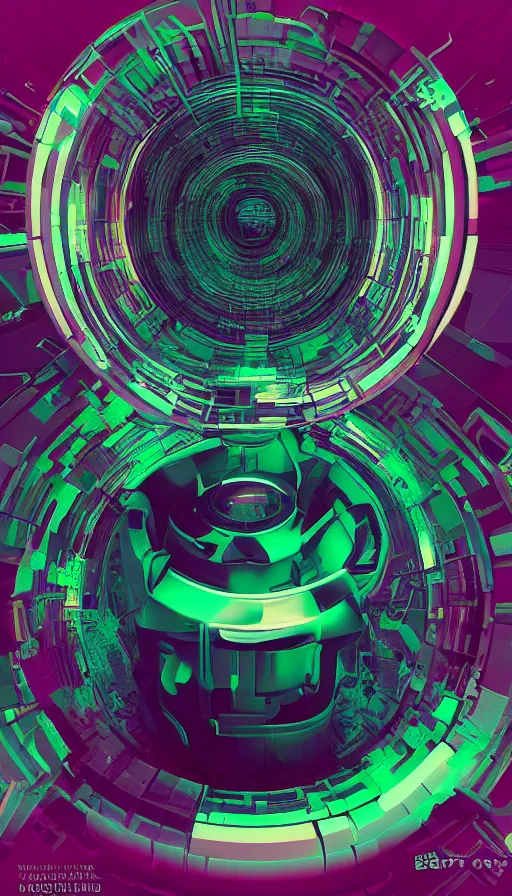 Image similar to techno artwork, by beeple