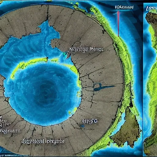 Image similar to this is a land on an unforgiving world of churning oceans and jagged coastlines. every habitable island is situated somewhere along the planet's equator where the weather is still volatile but more hospitable than any points to the north or south