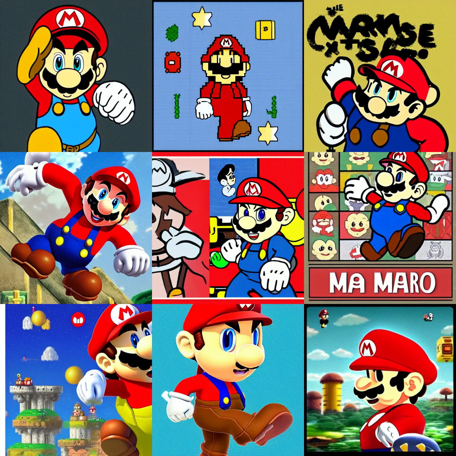 Prompt: Mario in the style of Hayao Miyazaki