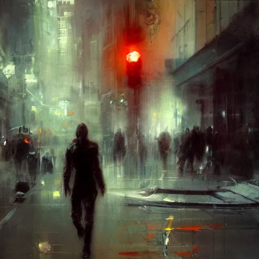 Prompt: the flash jeremy mann painting