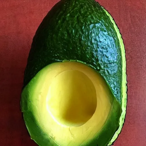 Image similar to avocado shaped like a banana