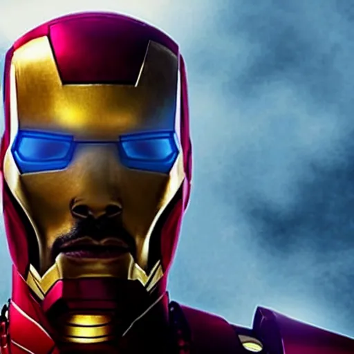 Image similar to film still of Snoop Dogg as Iron Man in the new Avengers film