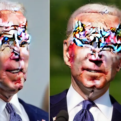 Image similar to joe biden wearing full off white