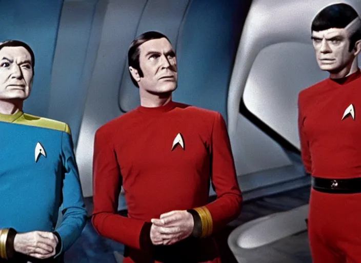 Prompt: a still from a 1 9 6 0 s star trek episode