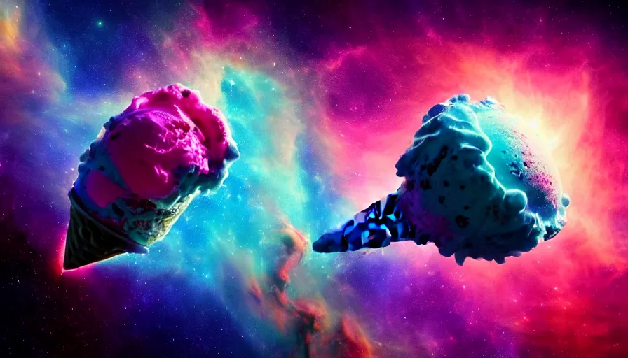 Image similar to stunning render of a cosmic - flavored