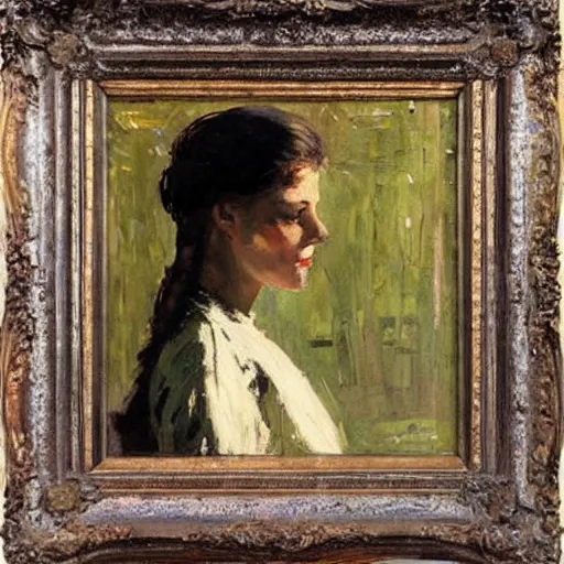 Image similar to photo of young woman by stanhope forbes