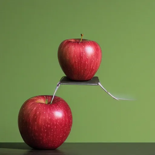 Image similar to balance with one apple