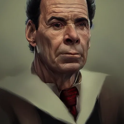 Image similar to george from seinfeld, fantasy illustration, portrait, artstation, detailed matte portrait painting by greg rutkowski