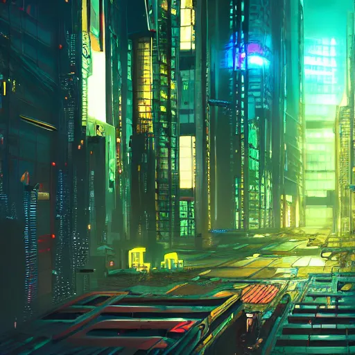 Image similar to Cyberpunk city, alley, neon and hologram, cinematic lighting, artstation, cgsociety, concept art, highly detailed and realistic