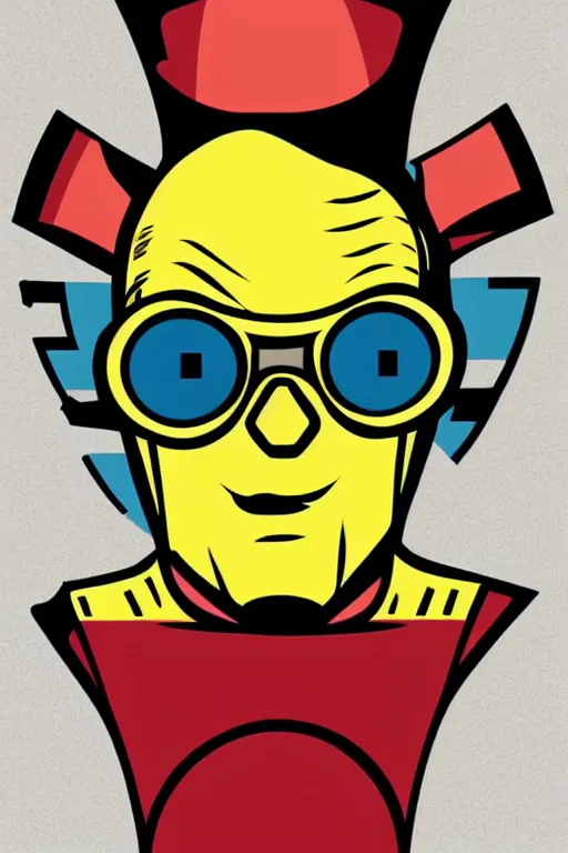 Image similar to fallout 7 6 retro futurist illustration art by butcher billy, sticker, colorful, illustration, highly detailed, simple, smooth and clean vector curves, no jagged lines, vector art, smooth andy warhol style