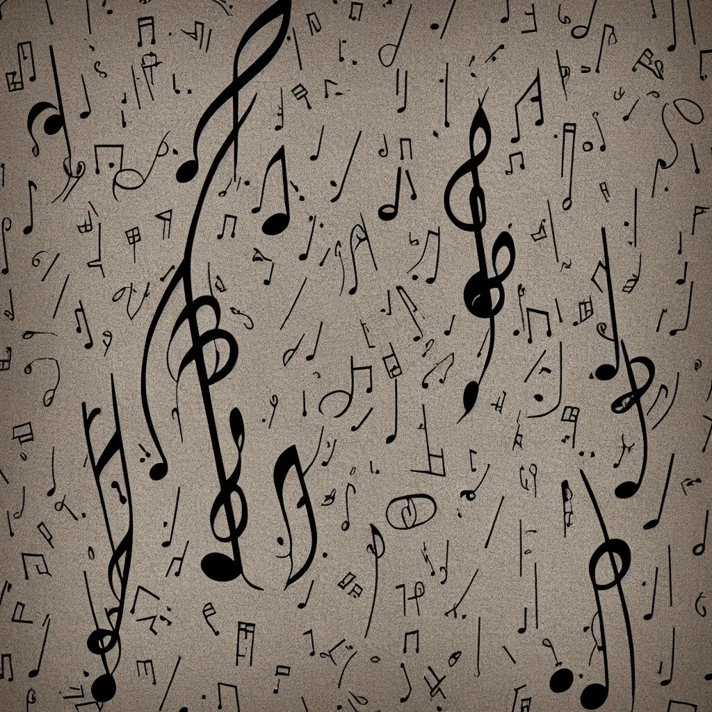Prompt: music note texture, 4k