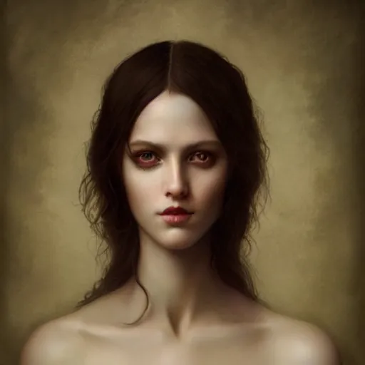 Prompt: a beautiful portrait of a single lonely dollpunk female posing, detailed, realistic eyes, symmetry body features proportions, award winning, by Tom Bagshaw