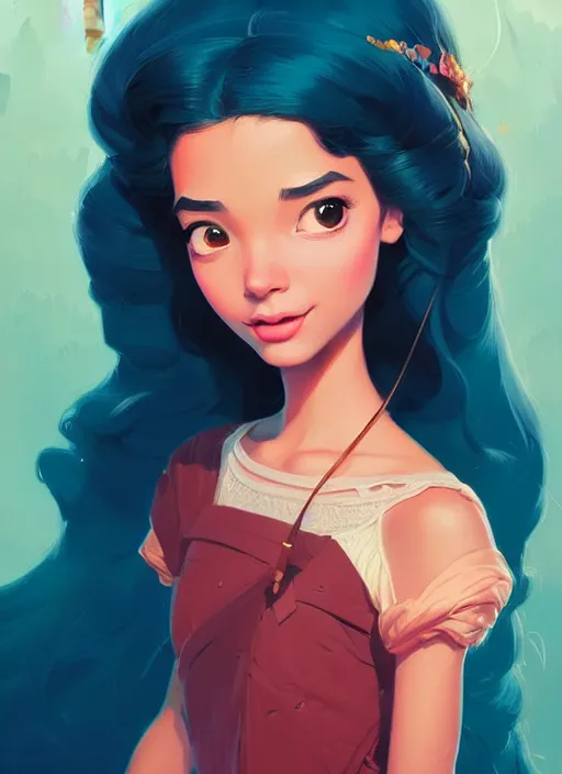 Prompt: highly detailed portrait of disney's princess yasmine, magnificent, photographic realistic background, by atey ghailan, by greg rutkowski, by greg tocchini, by james gilleard, by joe fenton, by kaethe butcher, trending on instagram, award winning details