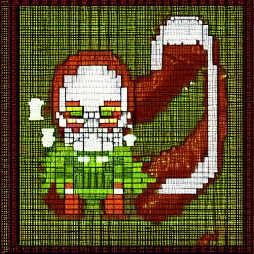 Prompt: Elden Ring pixel art