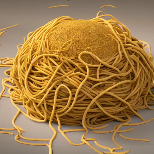 Image similar to hyperrealistic dslr film still of anthropomorphous flying spaghetti, pastafarianism, stunning 8 k octane comprehensive 3 d render, inspired by istvan sandorfi & greg rutkowski & unreal engine, perfect symmetry, dim volumetric cinematic lighting, extremely hyper - detailed, extremely lifelike attributes & lifelike texture, intricate, masterpiece, artstation, stunning