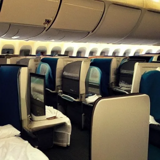 Image similar to last photo inside a japanese airplane cabin