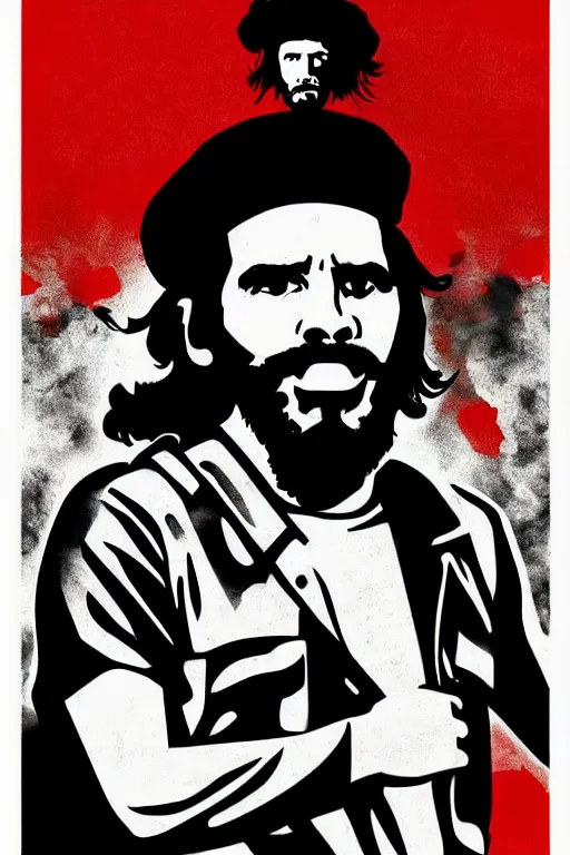 Che Guevara  Portrait illustration, Illustration, Graphic design art